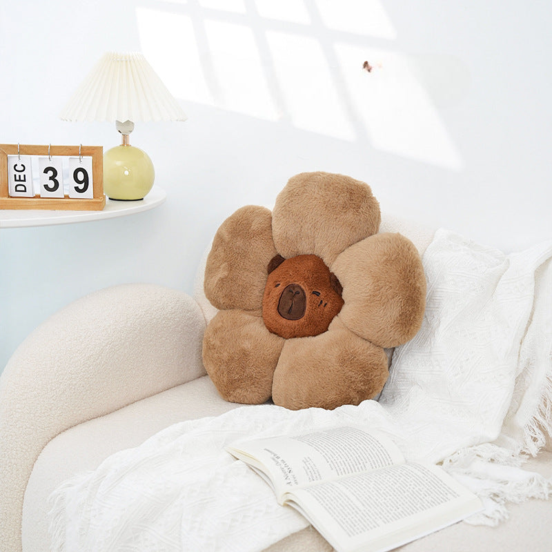 Capybara Flower Shaped Cushion - 1