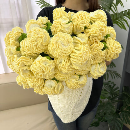 Hand-Crocheted Flower Bouquet - Carnation