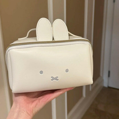 Cute White Bunny Cosmetic Bag - Hand