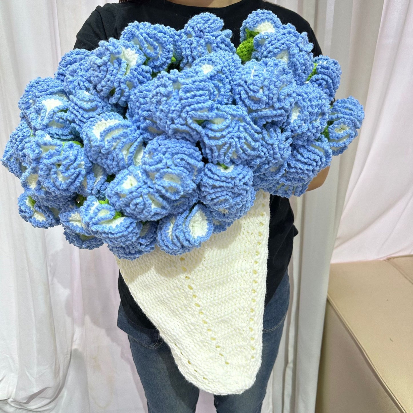 Hand-Crocheted Flower Bouquet - Carnation