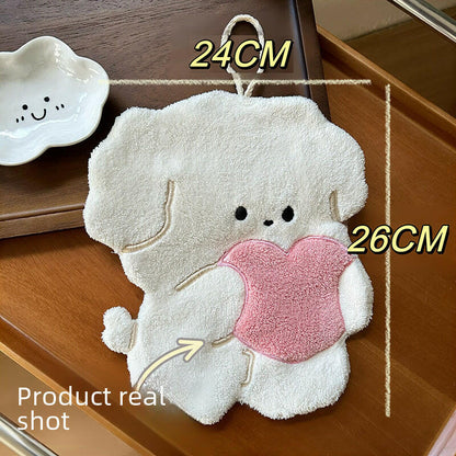 Puppy Hand Towel - Dimensions